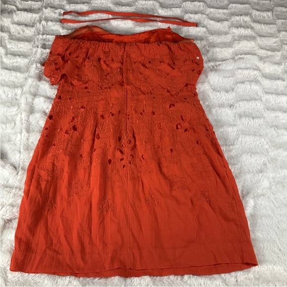 Free People Women’s Size 4 Orange Appliqué Cut Outs Morning Dove Mini - Picture 6 of 11